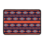 Blue And Orange Southwestern Print Kitchen Mat
