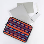 Blue And Orange Southwestern Print Laptop Sleeve
