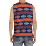 Blue And Orange Southwestern Print Men's Fitness Tank Top