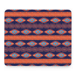 Blue And Orange Southwestern Print Mouse Pad