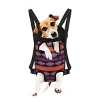 Blue And Orange Southwestern Print Pet Carrier Backpack