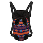 Blue And Orange Southwestern Print Pet Carrier Backpack