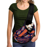 Blue And Orange Southwestern Print Pet Sling Carrier