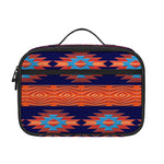 Blue And Orange Southwestern Print Portable Lunch Bag