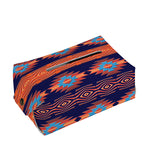 Blue And Orange Southwestern Print Rectangle Tissue Box Cover