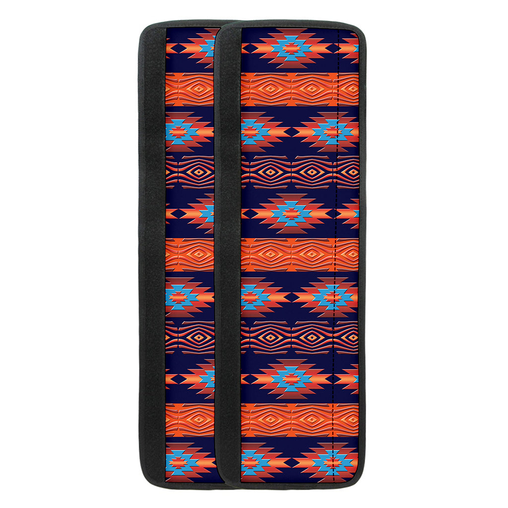 Blue And Orange Southwestern Print Refrigerator Handle Covers