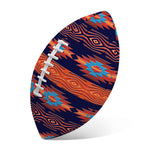 Blue And Orange Southwestern Print Rugby Ball