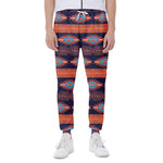 Blue And Orange Southwestern Print Scuba Joggers