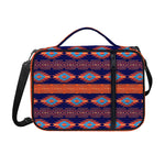 Blue And Orange Southwestern Print Shoulder Strap Bible Bag