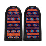 Blue And Orange Southwestern Print Skillet Handle Cover