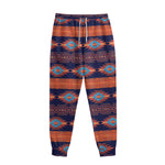 Blue And Orange Southwestern Print Sweatpants