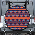 Blue And Orange Southwestern Print Tire Cover