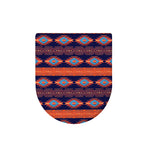 Blue And Orange Southwestern Print Toilet Lid Cover