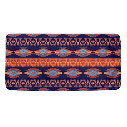 Blue And Orange Southwestern Print Towel