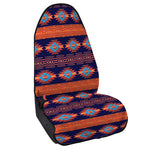 Blue And Orange Southwestern Print Waterproof Car Seat Cover