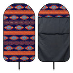 Blue And Orange Southwestern Print Waterproof Car Seat Cover