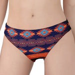 Blue And Orange Southwestern Print Women's Panties