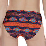 Blue And Orange Southwestern Print Women's Panties