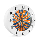 Blue And Orange Spider Tie Dye Print Alarm Clock