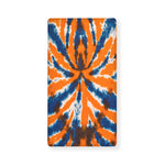 Blue And Orange Spider Tie Dye Print Baby Crib Sheet