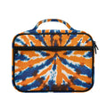 Blue And Orange Spider Tie Dye Print Briefcase Bible Bag