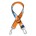 Blue And Orange Spider Tie Dye Print Dog Seat Belt