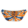 Blue And Orange Spider Tie Dye Print Fanny Pack