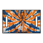 Blue And Orange Spider Tie Dye Print Golf Cart Seat Cover