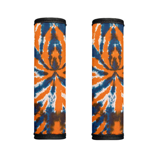 Blue And Orange Spider Tie Dye Print Handle Covers