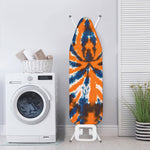 Blue And Orange Spider Tie Dye Print Ironing Board Cover