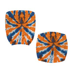 Blue And Orange Spider Tie Dye Print Office Chair Cover