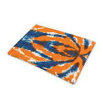 Blue And Orange Spider Tie Dye Print Pet Cooling Mat Cover