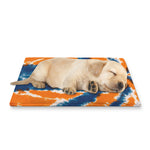 Blue And Orange Spider Tie Dye Print Pet Cooling Mat Cover