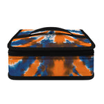 Blue And Orange Spider Tie Dye Print Small Lunch Bag