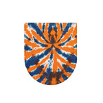 Blue And Orange Spider Tie Dye Print Toilet Lid Cover