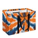 Blue And Orange Spider Tie Dye Print Utility Tote Bag