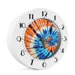 Blue And Orange Tie Dye Print Alarm Clock