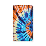Blue And Orange Tie Dye Print Baby Crib Sheet