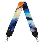 Blue And Orange Tie Dye Print Bag Strap