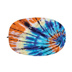 Blue And Orange Tie Dye Print Car Side Mirror Covers