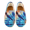 Blue And Orange Tie Dye Print Casual Shoes