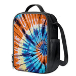 Blue And Orange Tie Dye Print Crossbody Lunch Bag