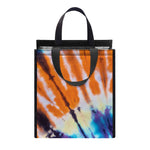Blue And Orange Tie Dye Print Insulated Lunch Tote