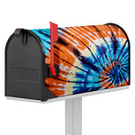 Blue And Orange Tie Dye Print Mailbox Cover