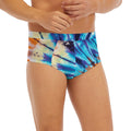 Blue And Orange Tie Dye Print Men's Briefs