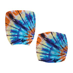 Blue And Orange Tie Dye Print Office Chair Cover
