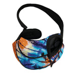 Blue And Orange Tie Dye Print Pet Sling Carrier
