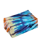 Blue And Orange Tie Dye Print Rectangle Tissue Box Cover
