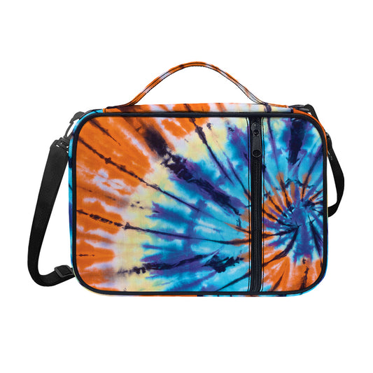 Blue And Orange Tie Dye Print Shoulder Strap Bible Bag