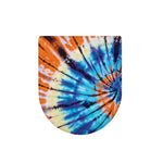 Blue And Orange Tie Dye Print Toilet Lid Cover